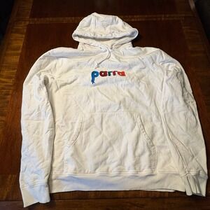 Parra Embroidered Logo Pullover Hoodie White XL‎ Made in Portugal